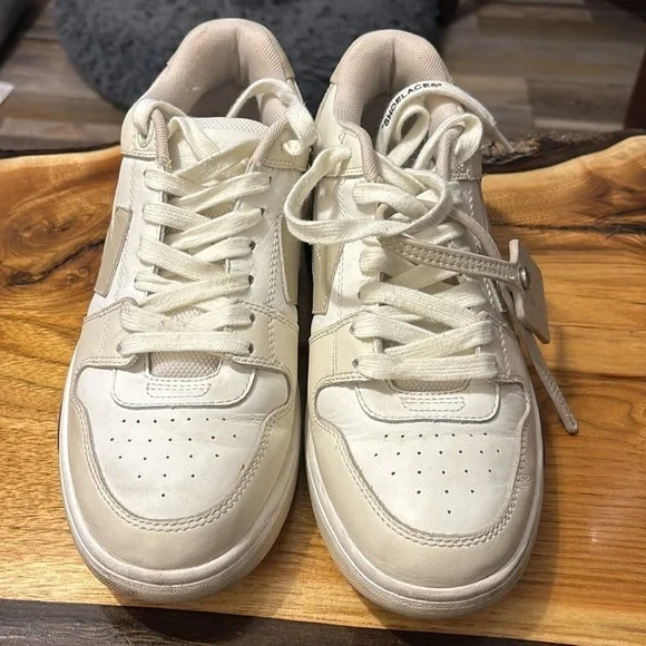 Off-white womens out of office, low trainers, in white/beige size 39 (8.5) - Picture 2 of 9